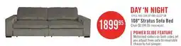 The Brick Stratus 108 Faux Fur Fabric Full-Size Sofa Bed with Power Sliding - Fog Grey offer