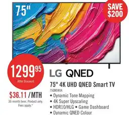 The Brick LG 75 QNED80 QNED 4K UHD Smart webOS TV (75QNED80AUA.ACC) - 2025 Model offer