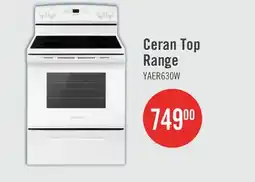 The Brick Amana 4.8 Cu. Ft. Electric Range - White - YAER6303MFW offer