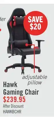 The Brick Hawk 27.5 Ergonomic Gaming Chair - Black & Red offer