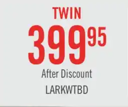 The Brick Lark Panel Bed with Headboard & Frame for Kids, Chevron Pattern, Rustic White - Twin Size offer