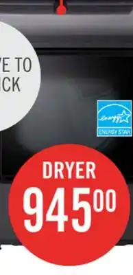 The Brick LG 7.3 Cu. Ft. Electric Dryer with AI Sensing and ThinQ - Platinum Black - DLE8200L offer