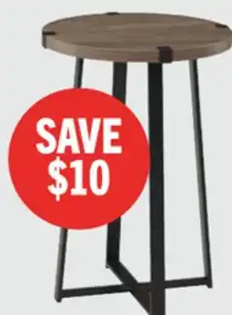 The Brick Pauly 15 Chairside Table with Wood-Look Tabletop - Hazelnut offer