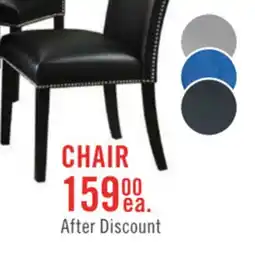 The Brick Cami Dining Chair with Vegan-Leather Fabric - Black offer