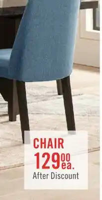The Brick Emery Dining Chair with Polyester Fabric - Charcoal offer