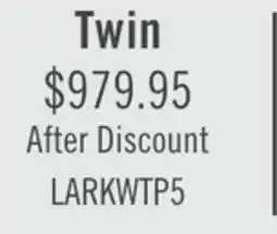 The Brick Lark 5pc Bedroom Set with Panel Bed, Dresser & Mirror, Rustic White - Twin Size offer