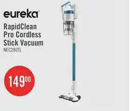 The Brick Eureka RapidClean Pro Cordless Stick Vacuum with LED Headlights - NEC280TLC offer