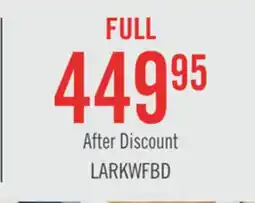 The Brick Lark Panel Bed with Headboard & Frame, Chevron Pattern, Rustic White - Full Size offer