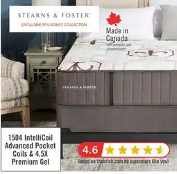 The Brick Stearns & Foster Founders Collection Ashton Gate Queen Mattress offer