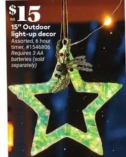 Giant Tiger 15 Outdoor light-up decor offer