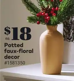 Giant Tiger Potted faux-floral decor offer