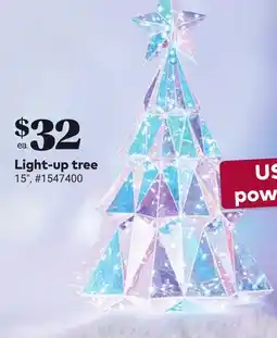 Giant Tiger Light-up tree offer
