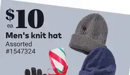 Giant Tiger Men's knit hat offer