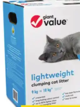 Giant Tiger Giant Value cat litter offer
