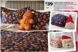 Giant Tiger 4 piece queen comforter set offer
