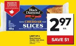 Giant Tiger Black Diamond cheddar styles slices offer