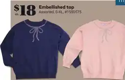 Giant Tiger Embellished top offer