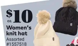 Giant Tiger Women's knit hat offer