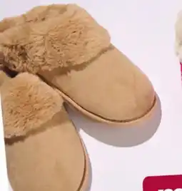 Giant Tiger Women's plush scuff slippers offer