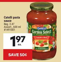 Giant Tiger Catelli pasta sauce offer