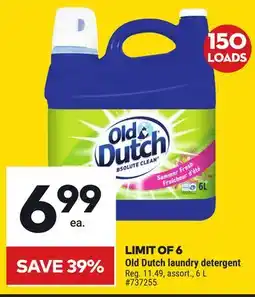 Giant Tiger Old Dutch laundry detergent offer