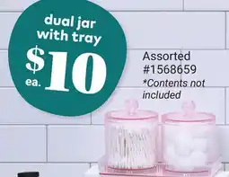 Giant Tiger dual jar with tray offer