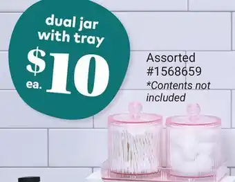 Giant Tiger dual jar with tray offer