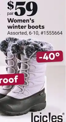 Giant Tiger Women's winter boots offer