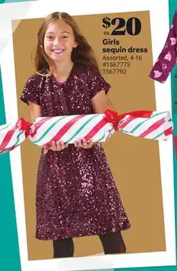 Giant Tiger Girls sequin dress offer