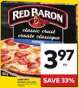 Giant Tiger Red Baron frozen pizza offer