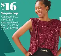 Giant Tiger Sequin top offer