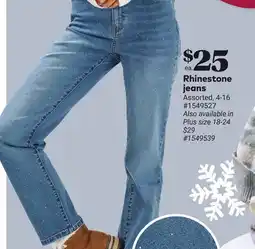 Giant Tiger Rhinestone jeans offer