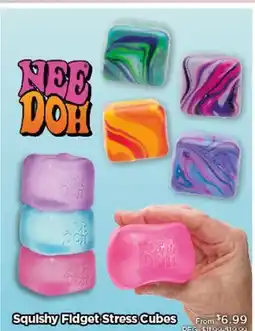 Showcase Squlshy Fldget Stress Cubes offer