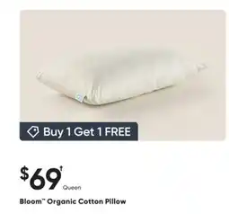 Sleep Country Bloom Organic Cotton Pillow offer