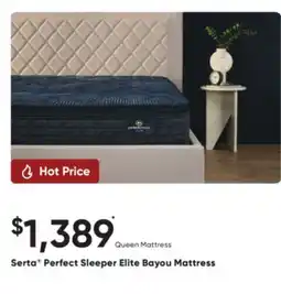 Sleep Country Serta Perfect Sleeper Elite Bayou Mattress offer
