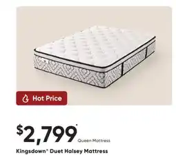 Sleep Country Kingsdown Duet Halsey Mattress offer