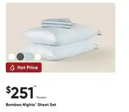 Sleep Country Bamboo Nights Sheet Set offer