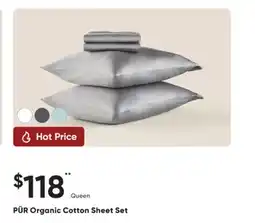 Sleep Country PÜR Organic Cotton Sheet Set offer