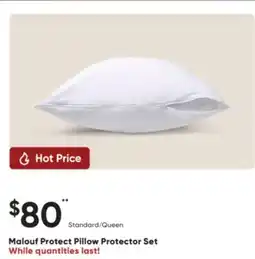 Sleep Country Malouf Protect Pillow Protector Set offer