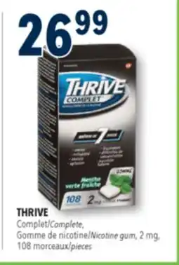 Familiprix THRIVE Nicotine gum, 2mg, 108pieces offer