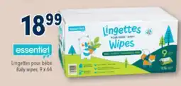 Familiprix ESSENTIEL Baby wipes, 9X64 offer
