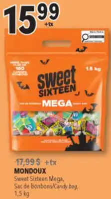 Familiprix MONDOUX, Sweet Sixteen Mega Candy bag offer