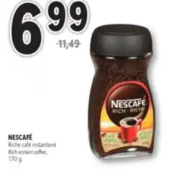 Familiprix NESCAFÉ, Rich instant coffee, 170 g offer