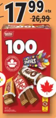 Familiprix NESTLÉ, Assorted mini bars, 100 units offer