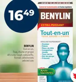 Familiprix BENYLIN All-in-one, Cough, cold and flu Selected sizes offer