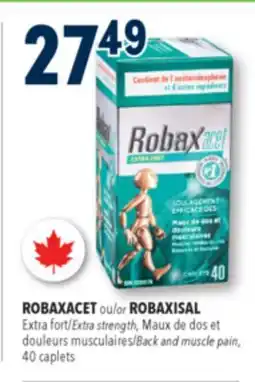 Familiprix ROBAXACET or , Extra strength, Back and muscle pain, 40 caplets offer