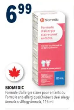 Familiprix BIOMEDIC, Children's clear allergy formula, 115 ml offer
