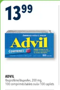 Familiprix ADVIL, Ibuprofen, 200 mg, 100 tablets or 100 caplets offer