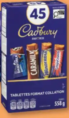 Familiprix CADBURY, Candy, 45 treat size bars offer