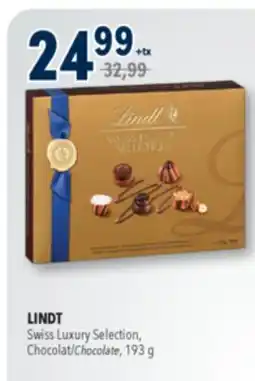 Familiprix LINDT Swiss Luxury Selection, Chocolate, 193g offer